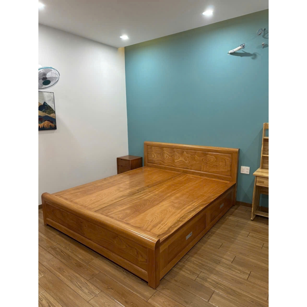 GIƯỜNG GỖ GÕ 1M6X2M