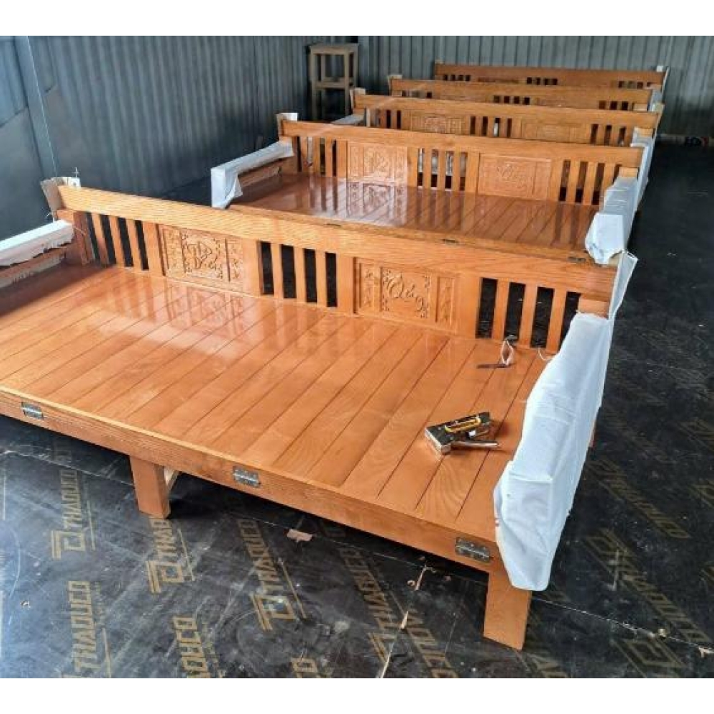 Giường gấp 1m2 gỗ sồi nga 