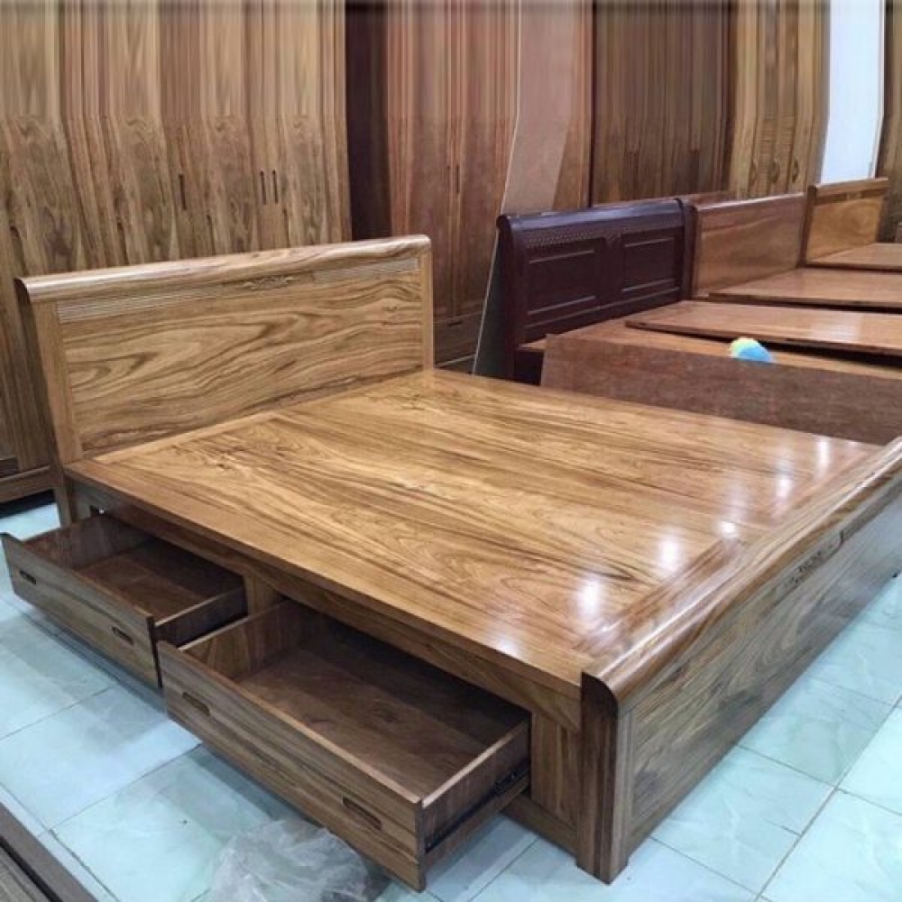 GIƯỜNG GỖ HƯƠNG 1M6X2M
