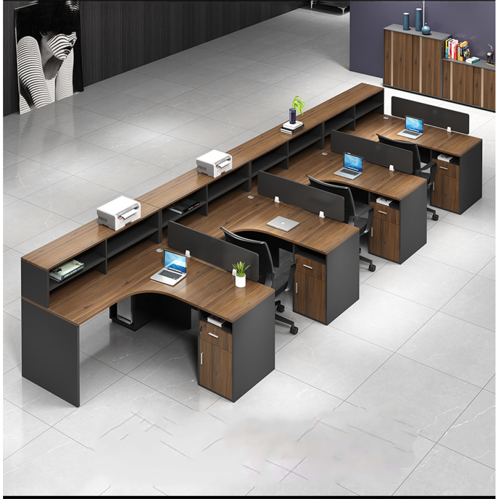 Cụm bàn làm việc cho 4 người hiện đại – CB 27