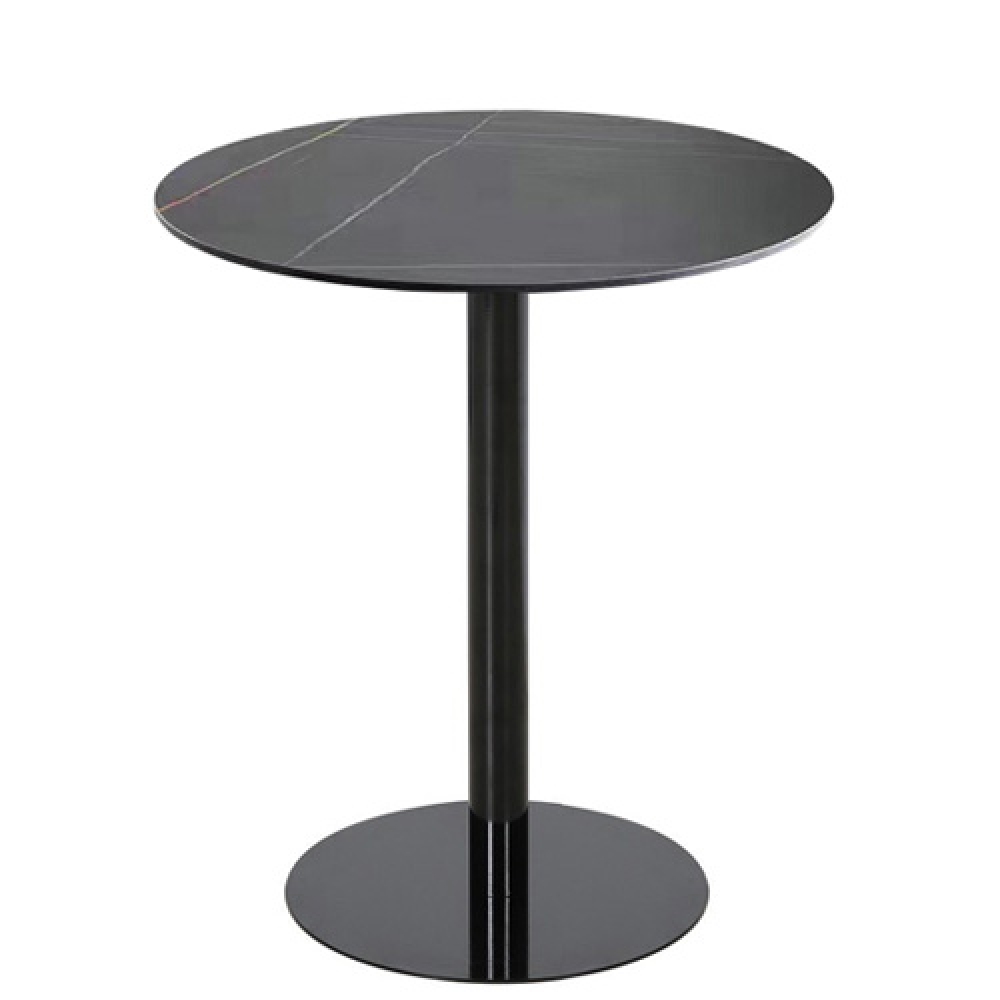 Bàn cafe chân trụ tròn mặt đá- Mã: T1508D