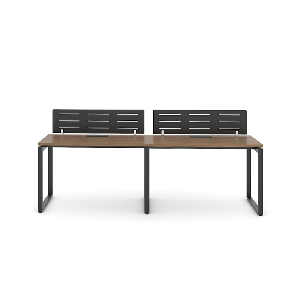Cụm bàn làm việc 2 người chân sắt hộp Eos EUC07-2406