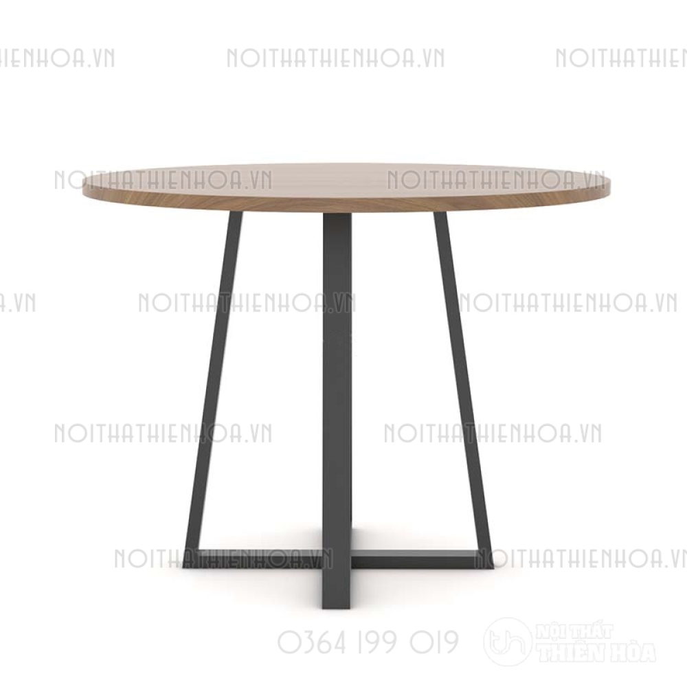 Bàn tròn chân sắt B02-80