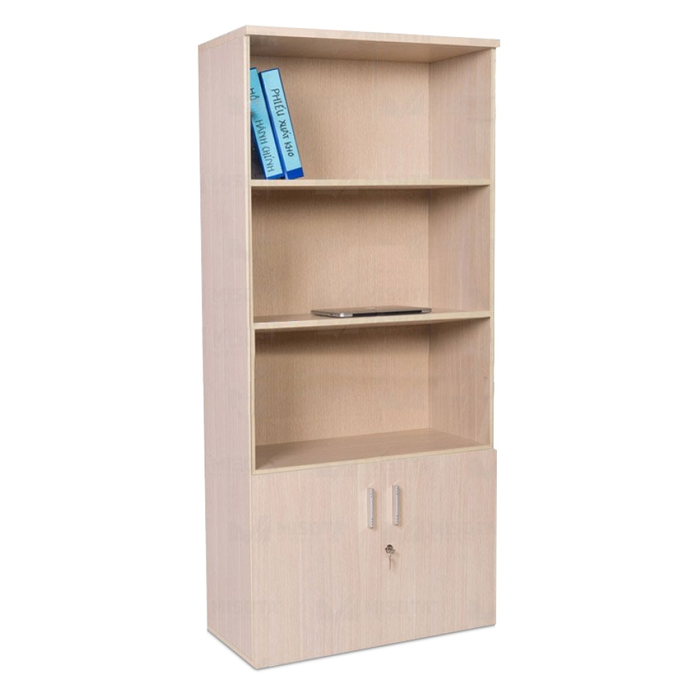 Tủ tài liệu 3 tầng trên và 2 cánh dưới