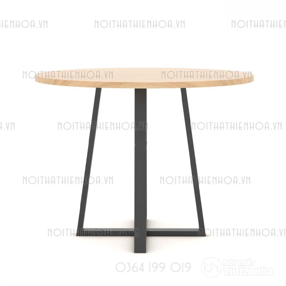 Bàn tròn chân sắt B02-80