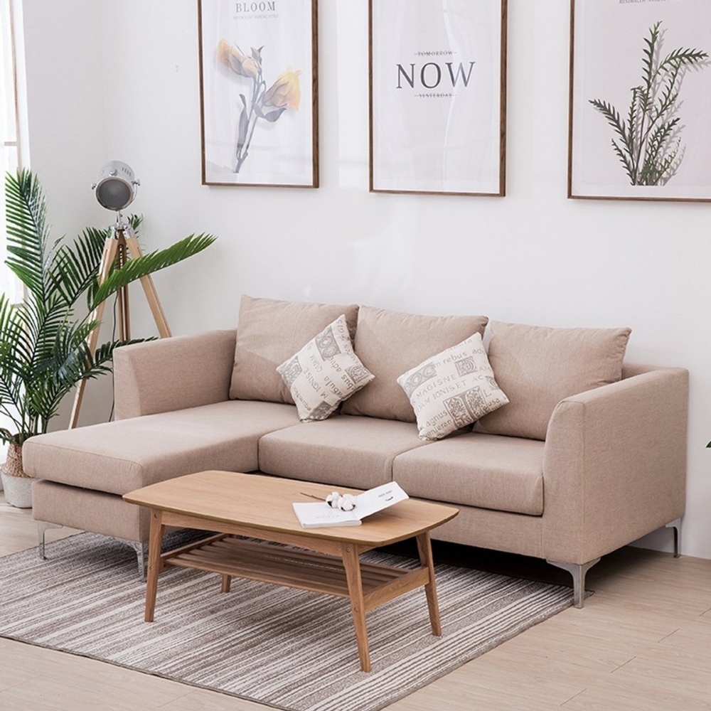 Sofa góc gỗ tự nhiên bọc nỉ giá rẻ SF65