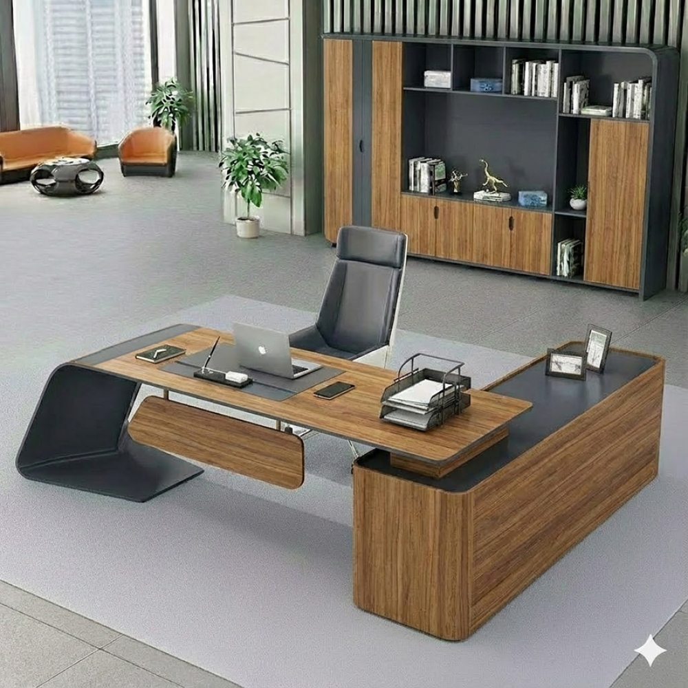 Bàn Giám Đốc Góc L Yếm Lửng – BGĐ16