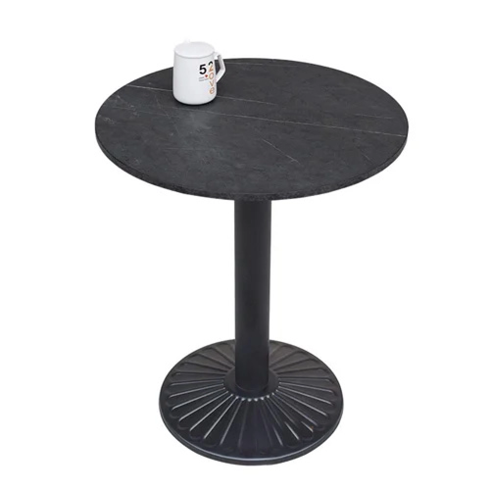 bàn cafe ngoài trời mặt đá chân gang – Mã: T152