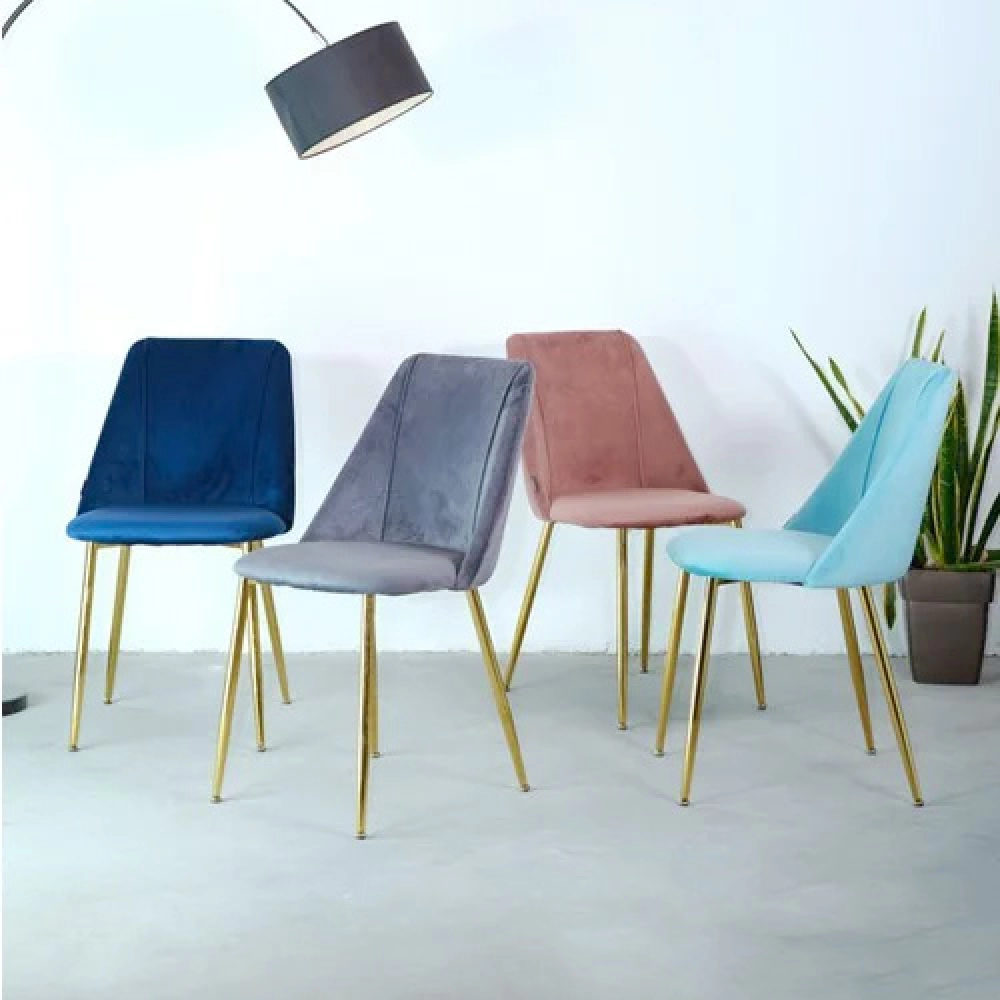 Bộ bàn ăn 4 ghế mặt đá tròn sang trọng- Mã: T180-4x2105NG