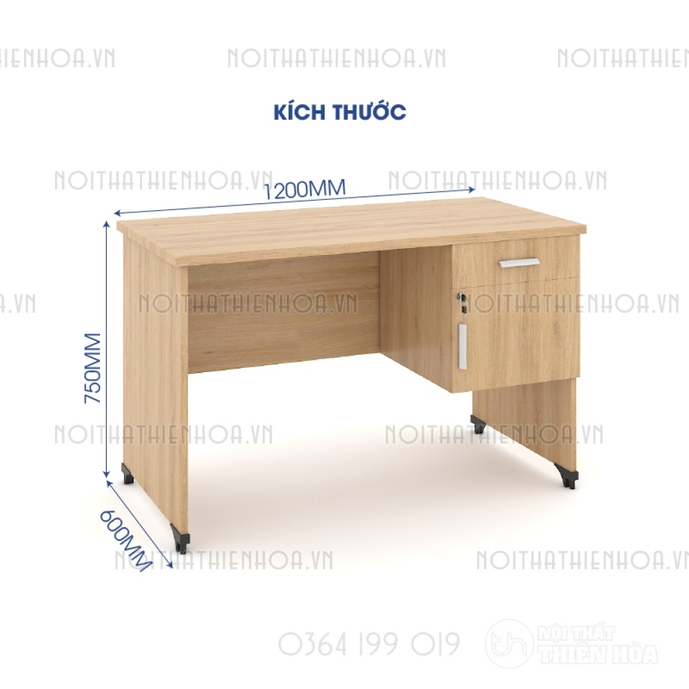 Bàn văn phòng Classic 1m2 CL12HT