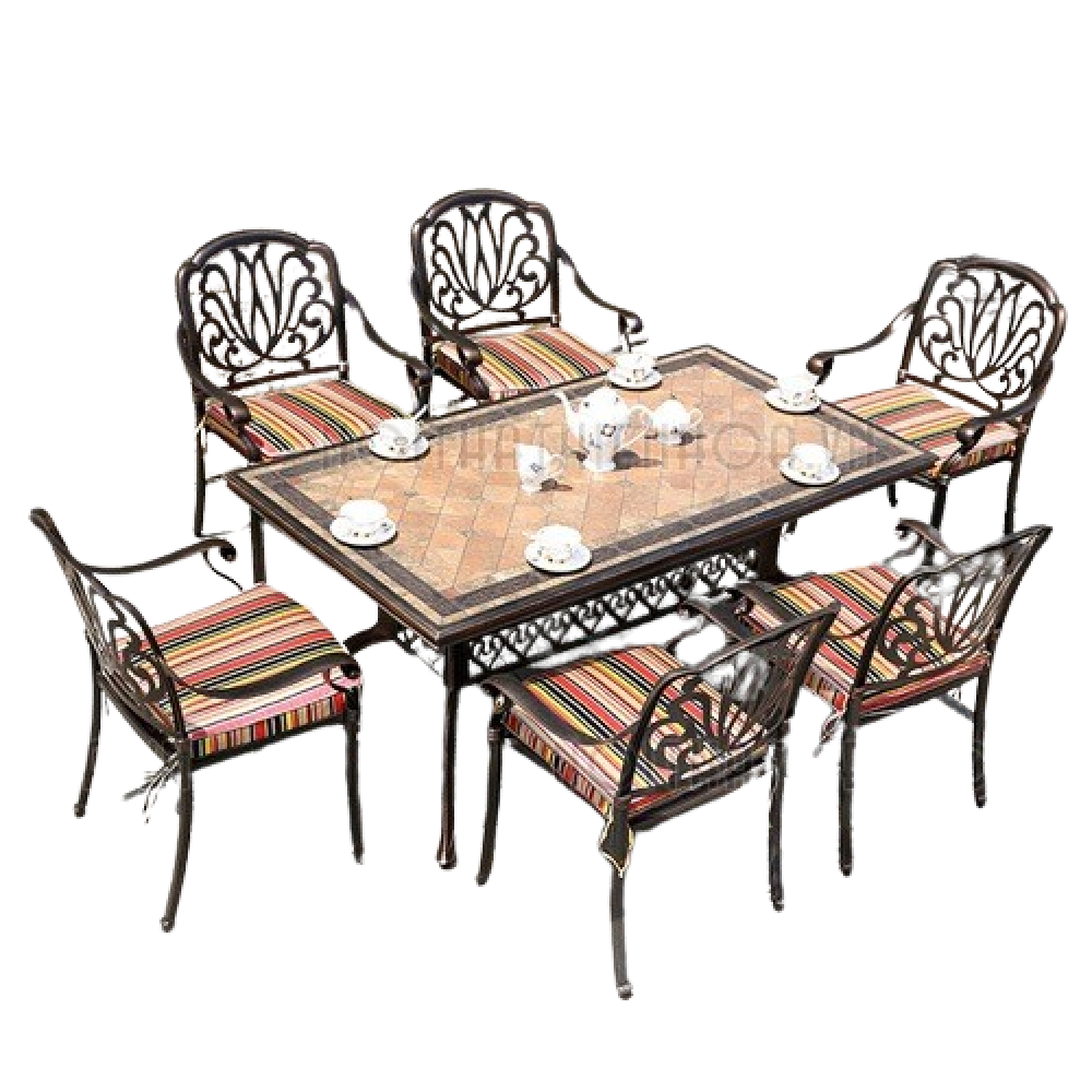 Bộ bàn ghế sân vườn ngoài trời cao cấp- Mã: T190LD-6x279EN