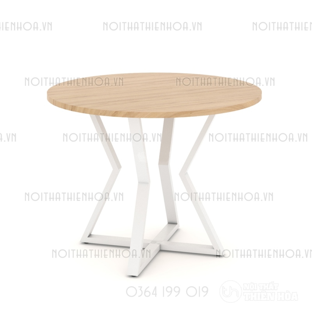 Bàn tròn chân sắt B03-80-T