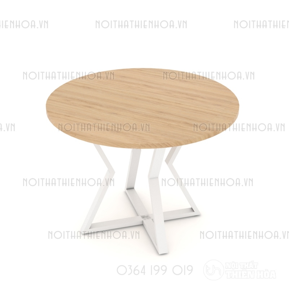 Bàn tròn chân sắt B03-80-T