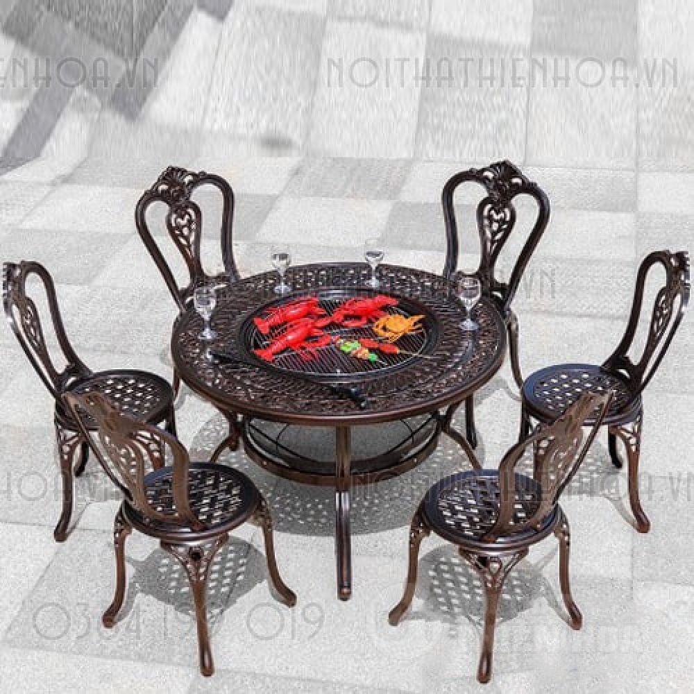 Ghế cafe sân vườn ngoài trời nhôm đúc- Mã: 277E