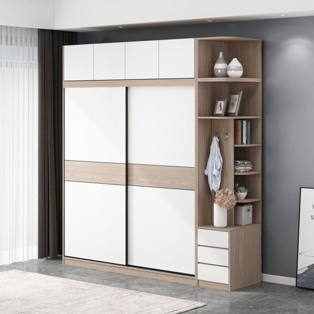 tủ quần áo gỗ công nghiệp kịch trần TA-138