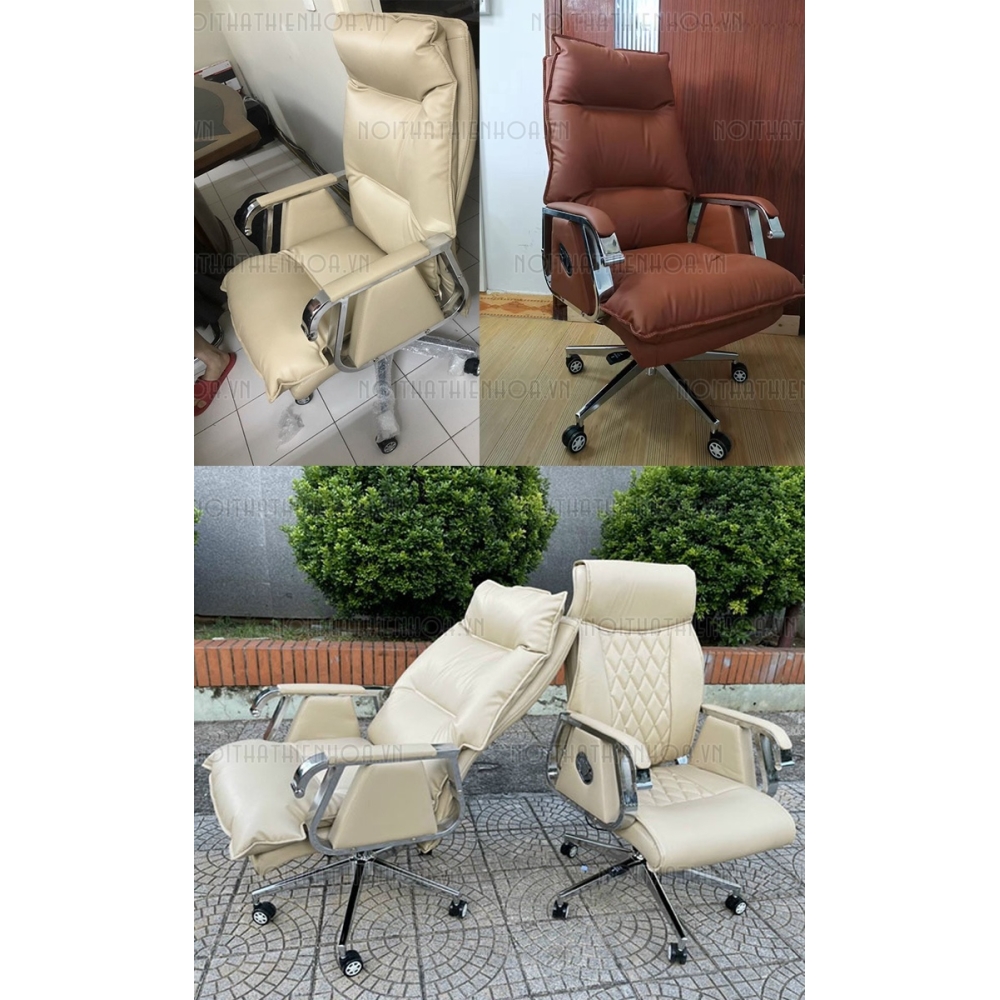 Ghế boss, Ghế giám đốc lãnh đạo bọc da cao cấp hiện đại