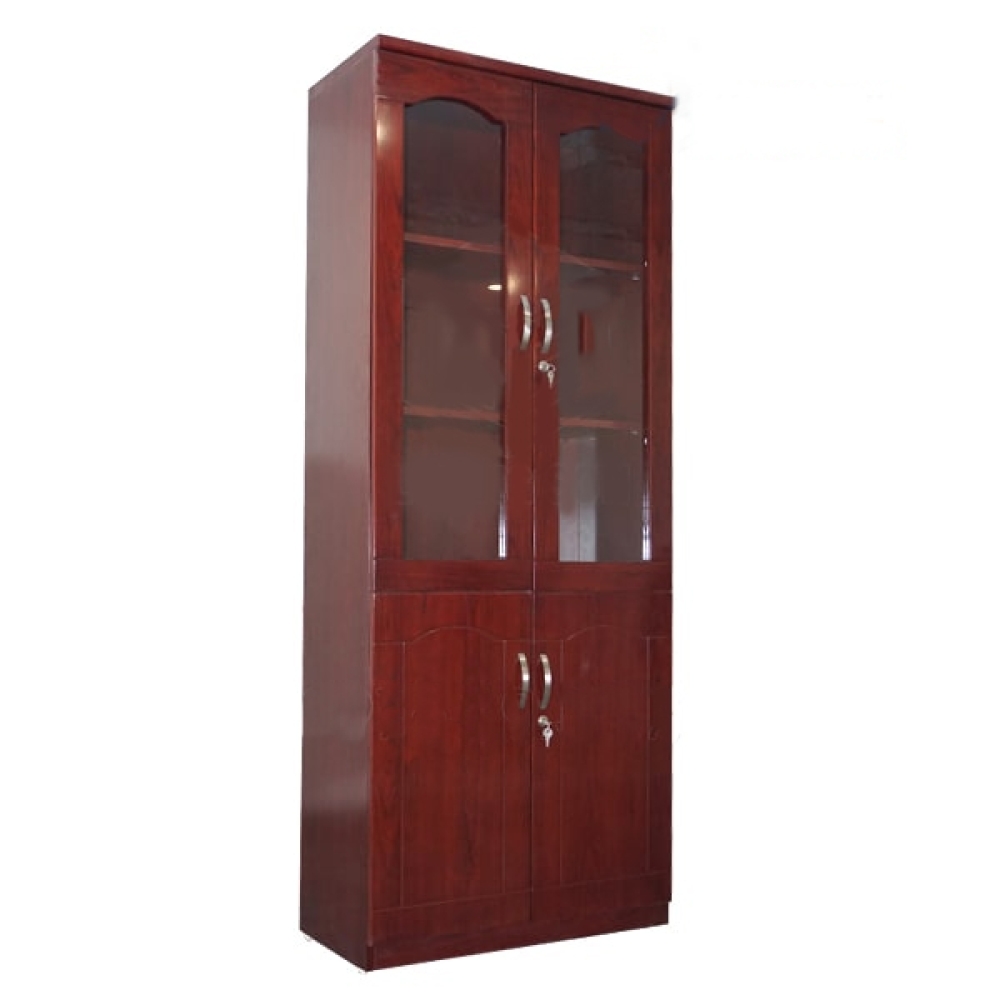 Tủ tài liệu 2 buồng nâu cánh gián giá rẻ  TTLG-14-CG-80