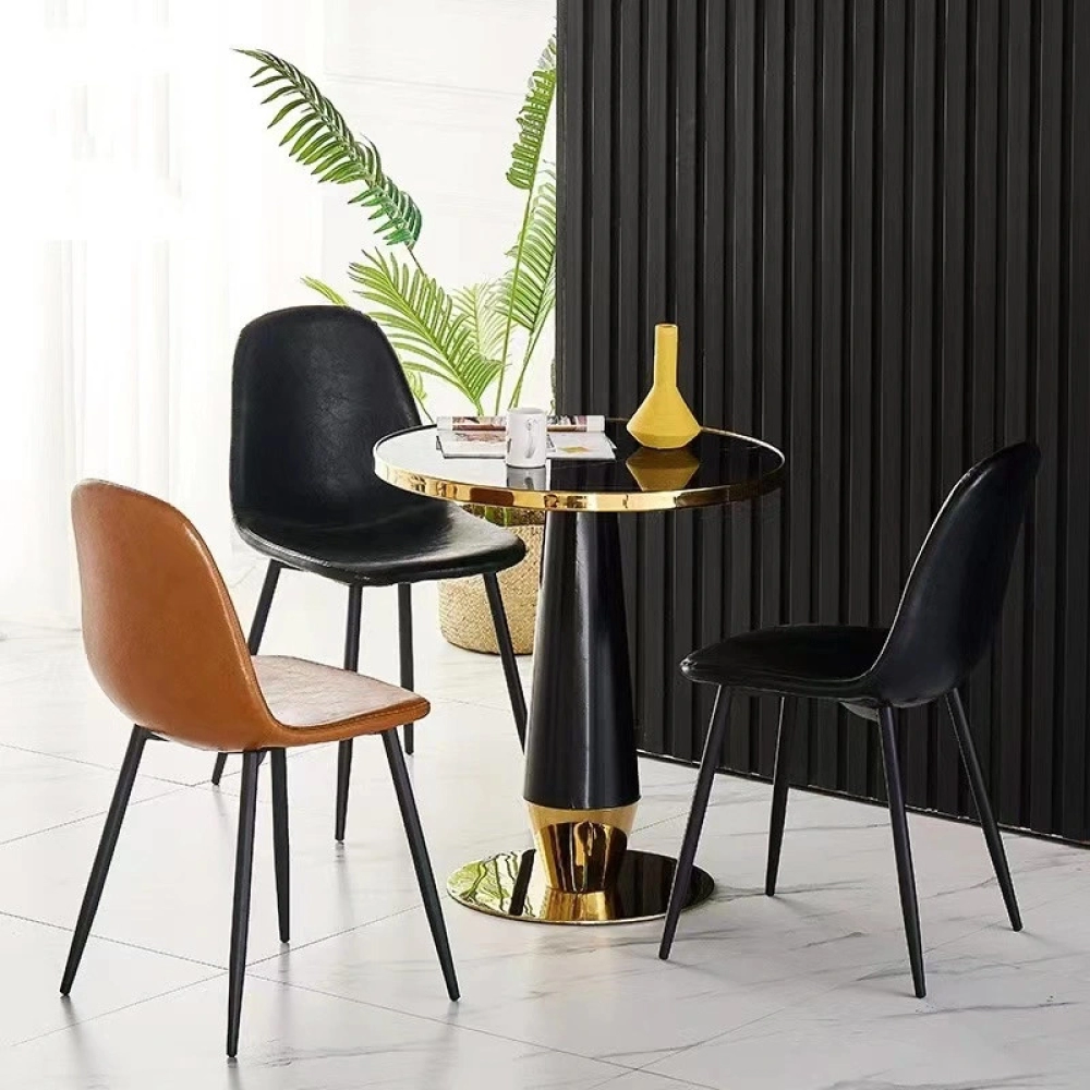 Bàn café mặt đá chân mạ vàng sang trọng- Mã: T175