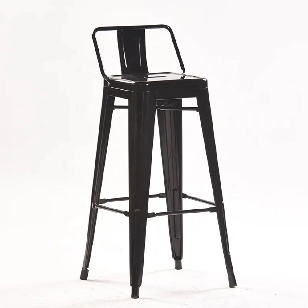 Ghế quầy bar tolix chân cao có lưng dựa – Mã: 304