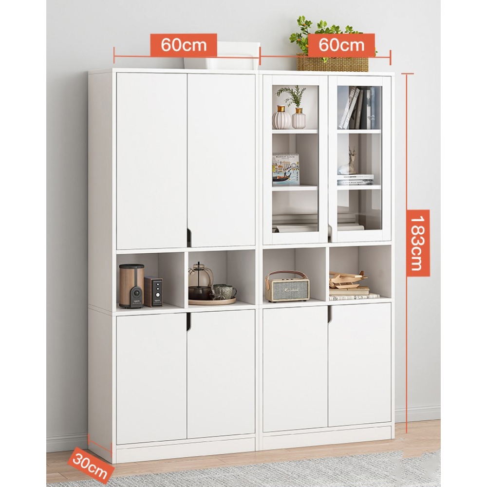 Tủ đựng tài liệu 4 cánh gỗ hiện đại – TL 39