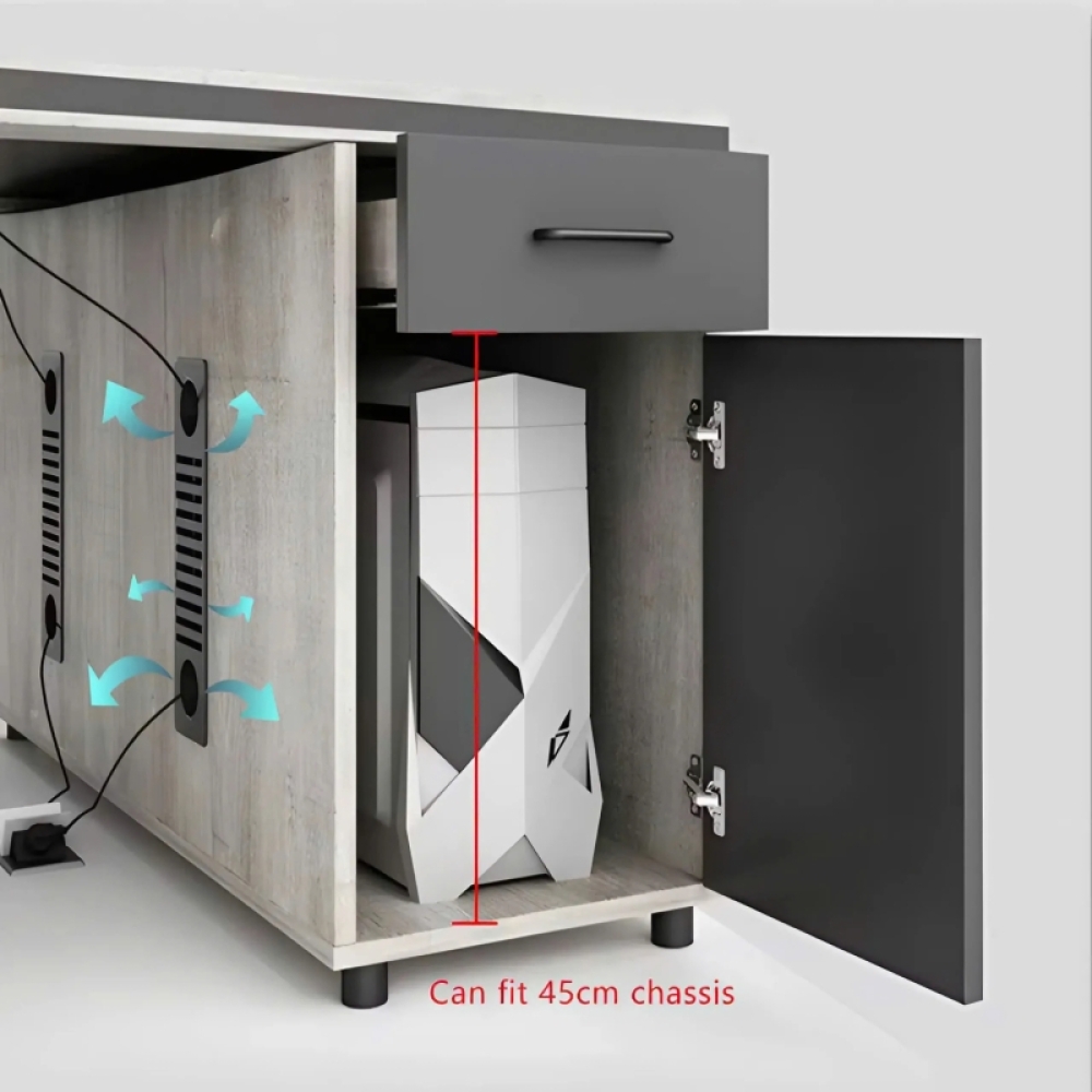 Cụm Bàn Làm Việc Văn Phòng 6 Chỗ Có Hộc Tủ Kéo Chuyên nghiệp – BC69
