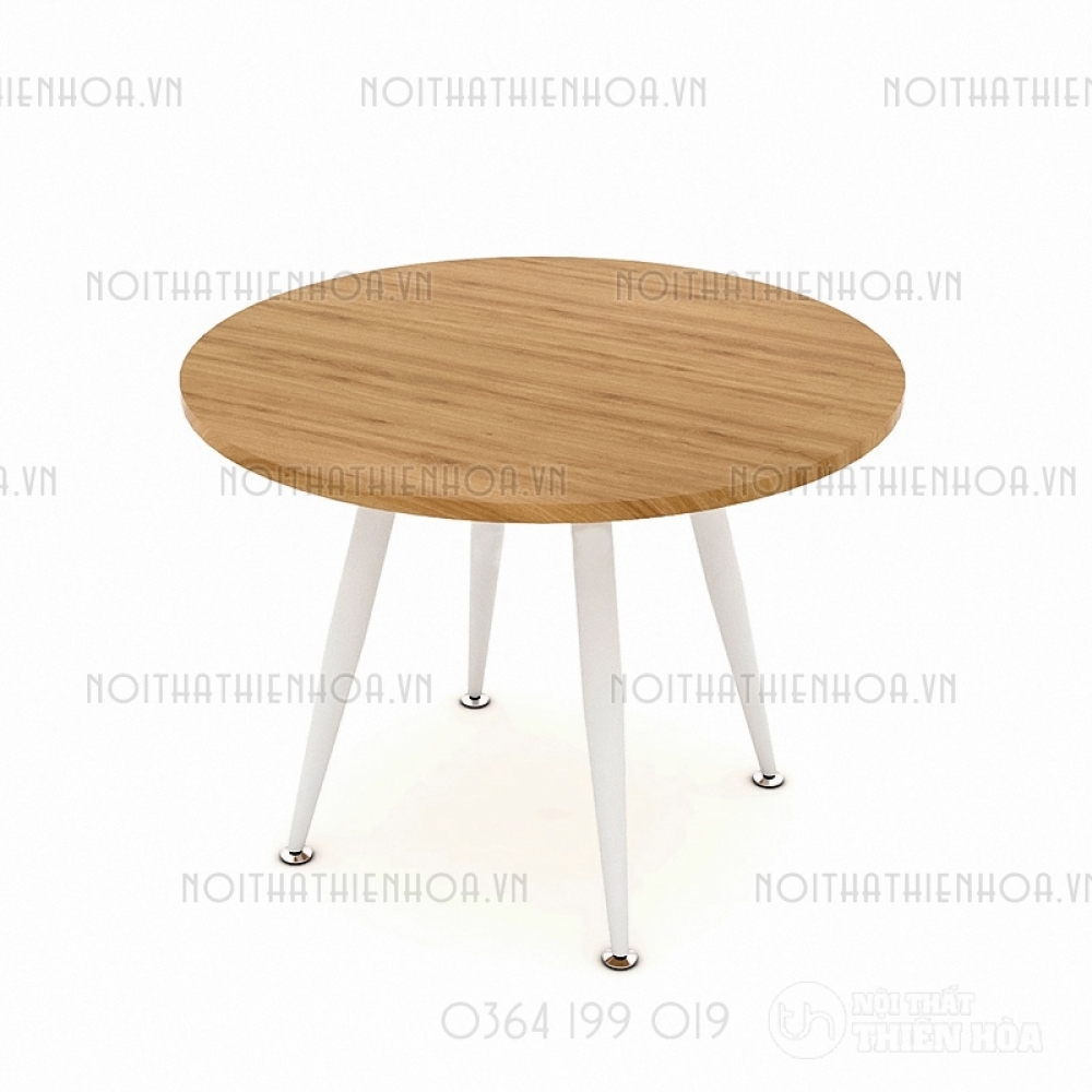Bàn tròn chân sắt B01-80-T