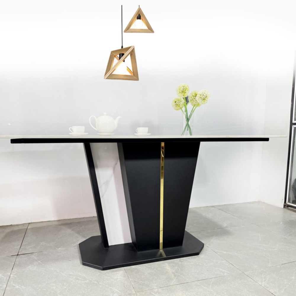 Bộ bàn ăn mặt đá 6 ghế hiện đại- Mã: T1132-6×2137