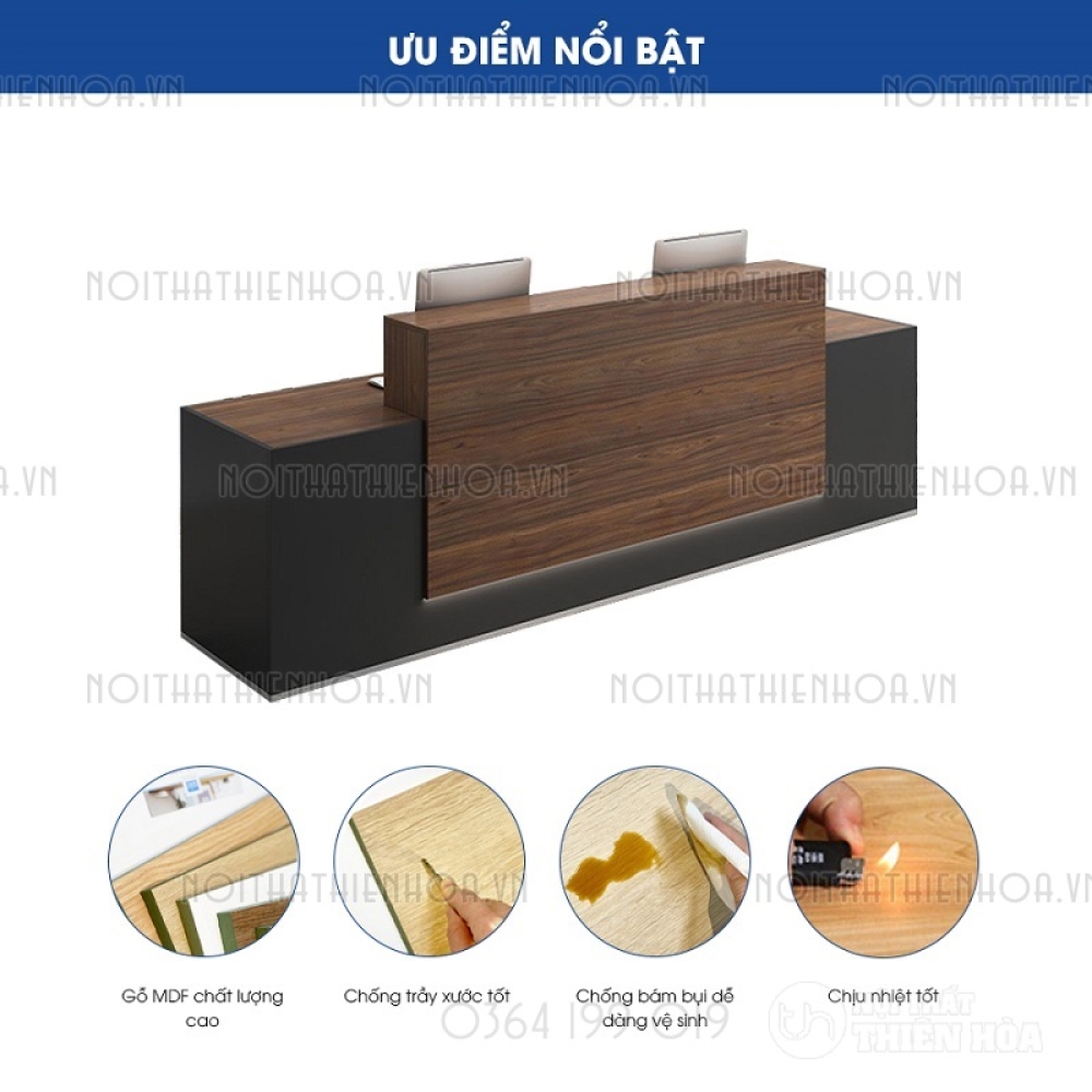 Quầy lễ tân QLT05-D