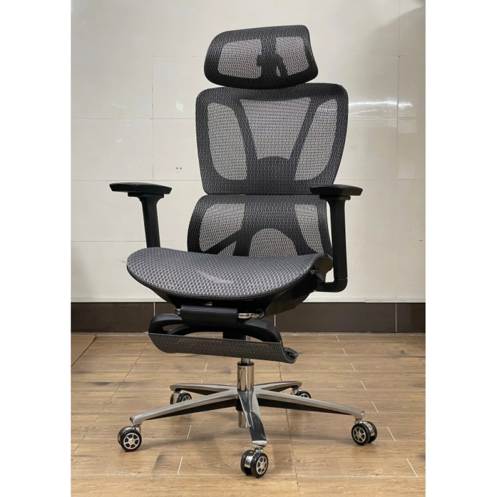 Ghế Công Thái Học Lưng Lưới Có Gác Chân Cao Cấp – GX83