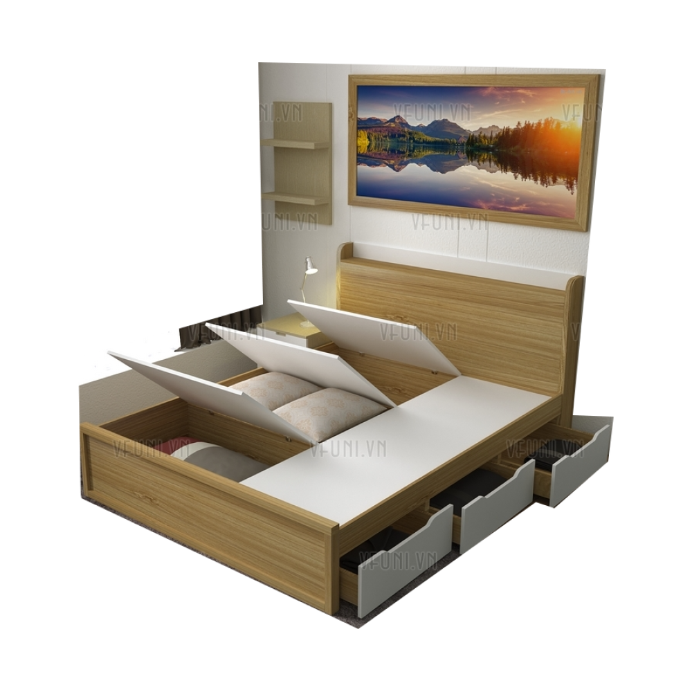 Giường đa năng hôp đầu giường GN-32