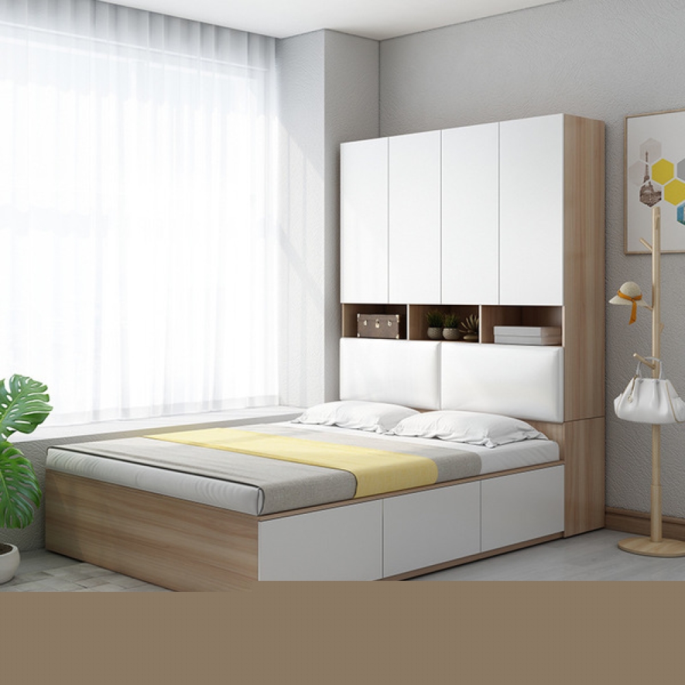 Giường đa năng đệm kèm tủ đầu giường GN-20