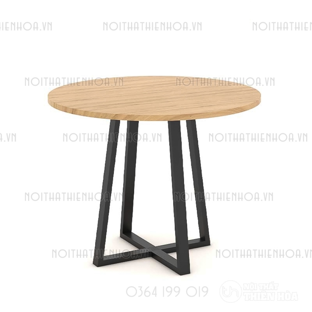 Bàn tròn chân sắt B02-80