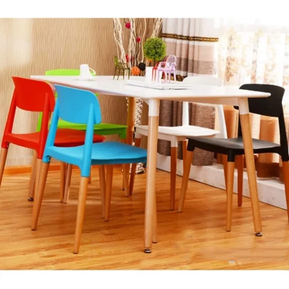 Ghế ăn, ghế cafe fastfood nhựa chân gỗ nhập khẩu giá rẻ- Mã 228