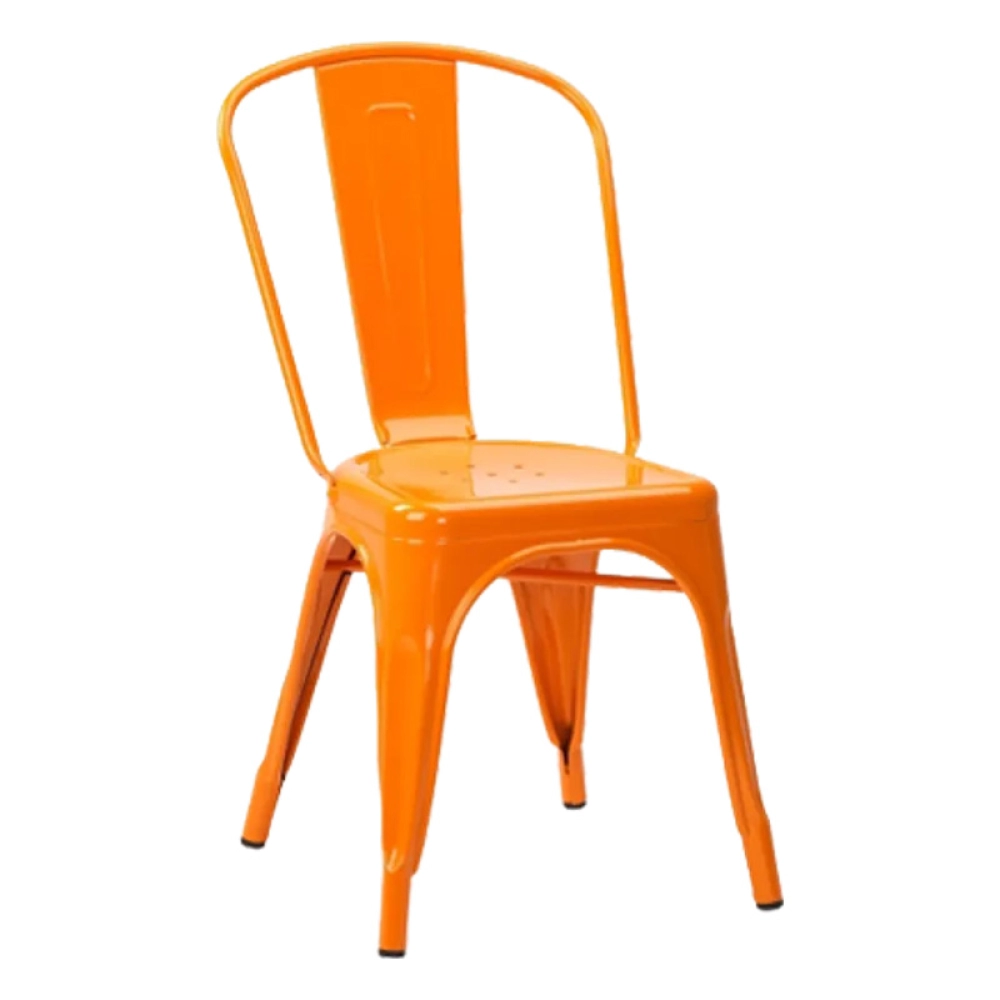 Bộ bàn ăn, cafe hiện đại cho 4 người gồm bàn tulip tròn và 4 ghế cafe tolix 303
