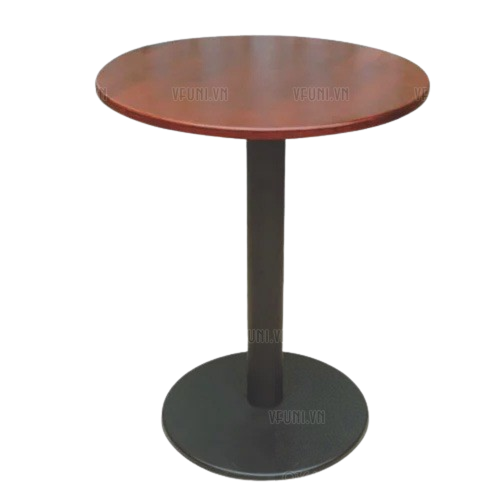 Bàn café chân sắt mặt gỗ ngoài trời – Mã: T173A