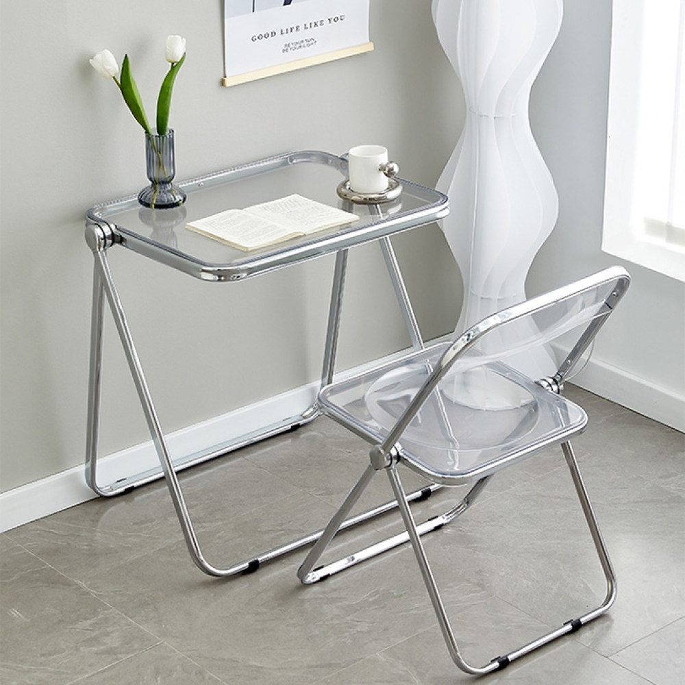Bàn trong suốt làm việc xếp gọn hiện đại- Mã: T1126