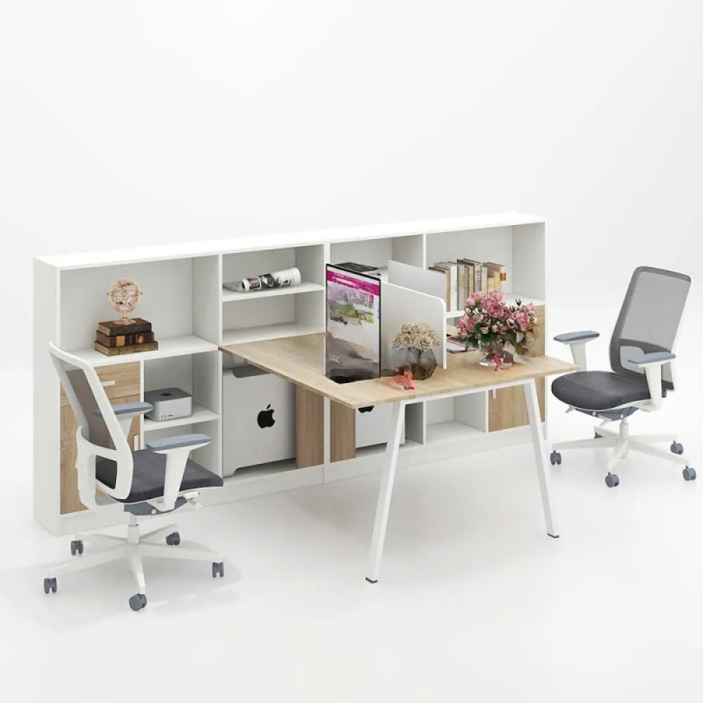 Cụm Bàn Làm Việc 2 Người Phá Cách Sang Trọng – BC126