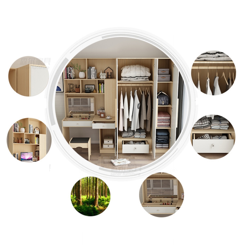 tủ quần áo kết hợp bàn làm việc TA-134