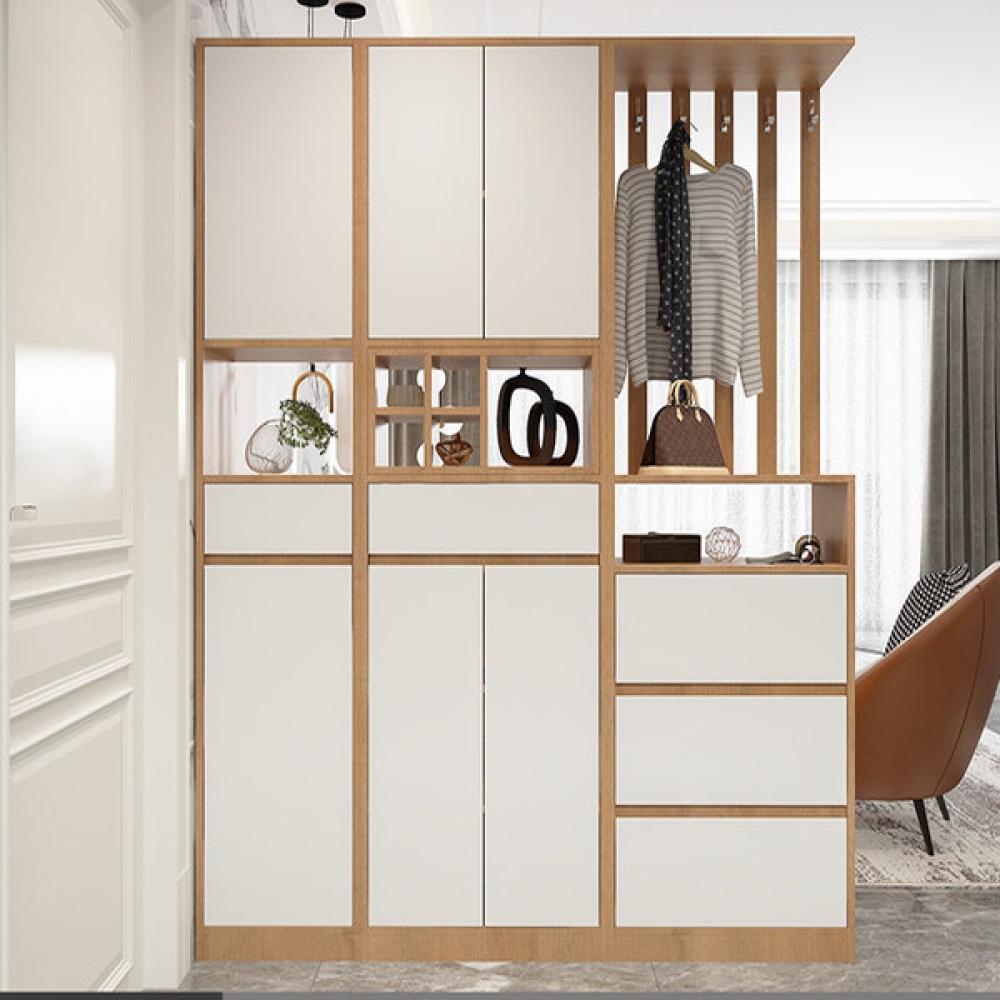 Tủ giày kích trần liên kệ trang trí đẹp-TG43