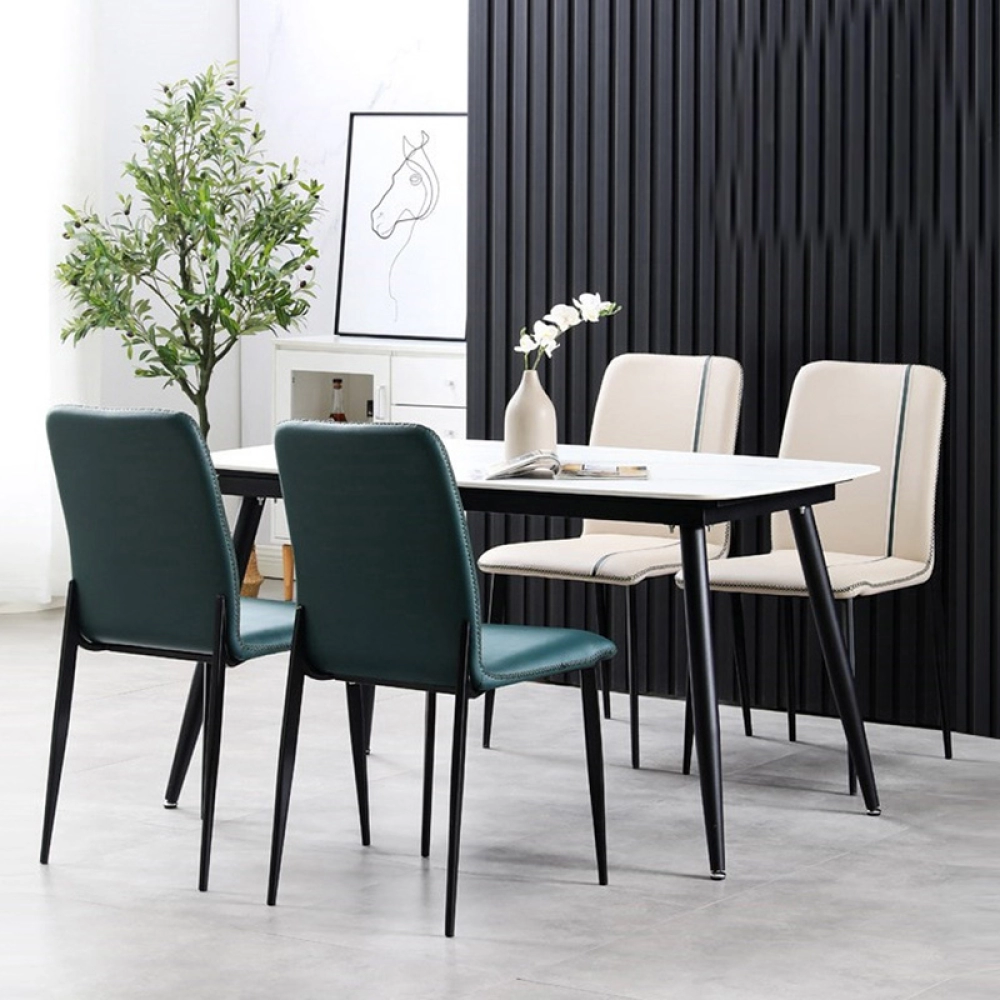 Bộ bàn ăn mặt đá 4 ghế giá rẻ- Mã: T162-14-4×2126