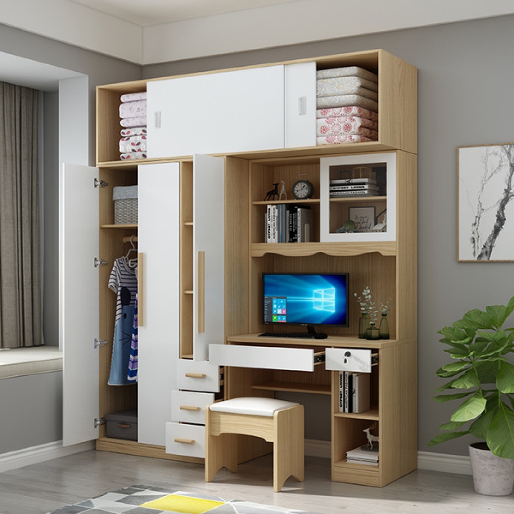 tủ quần áo kết hợp bàn làm việc TA-174