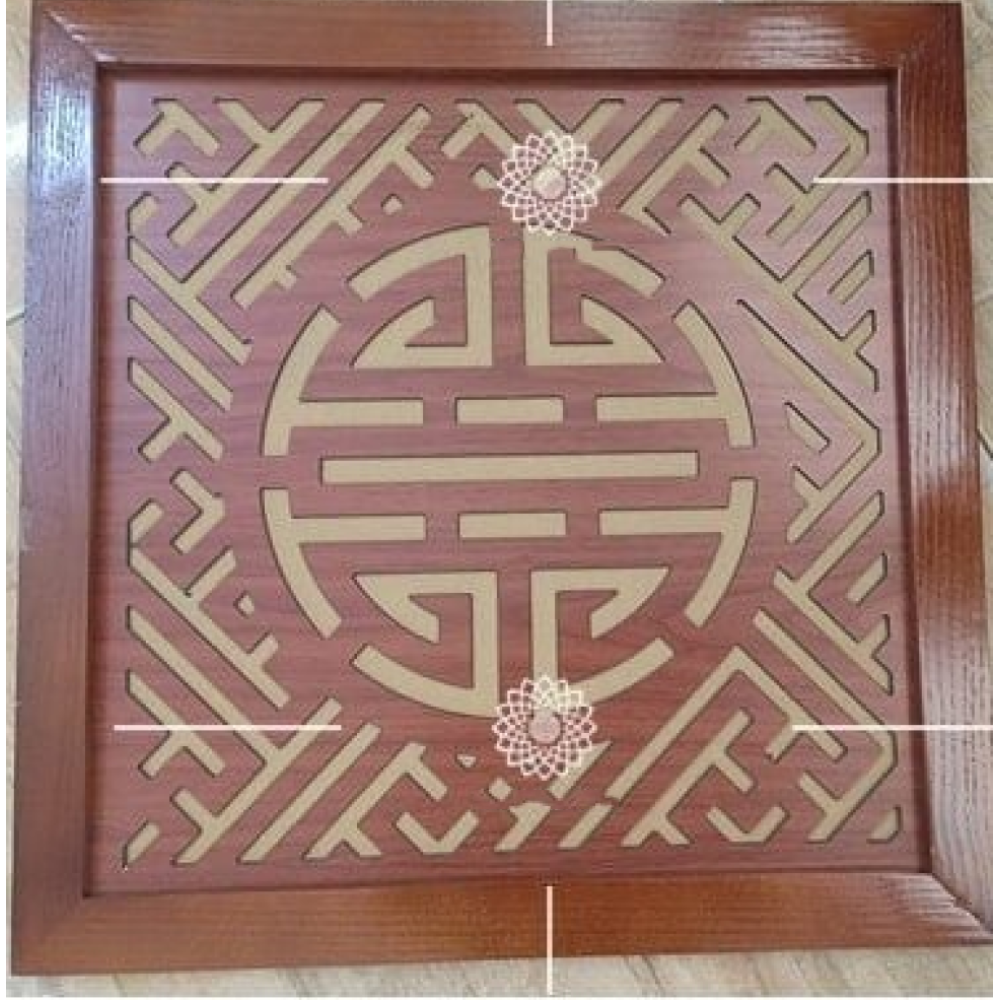 Tấm chống ám khói bàn thờ chữ thọ kích thước 41x61cm