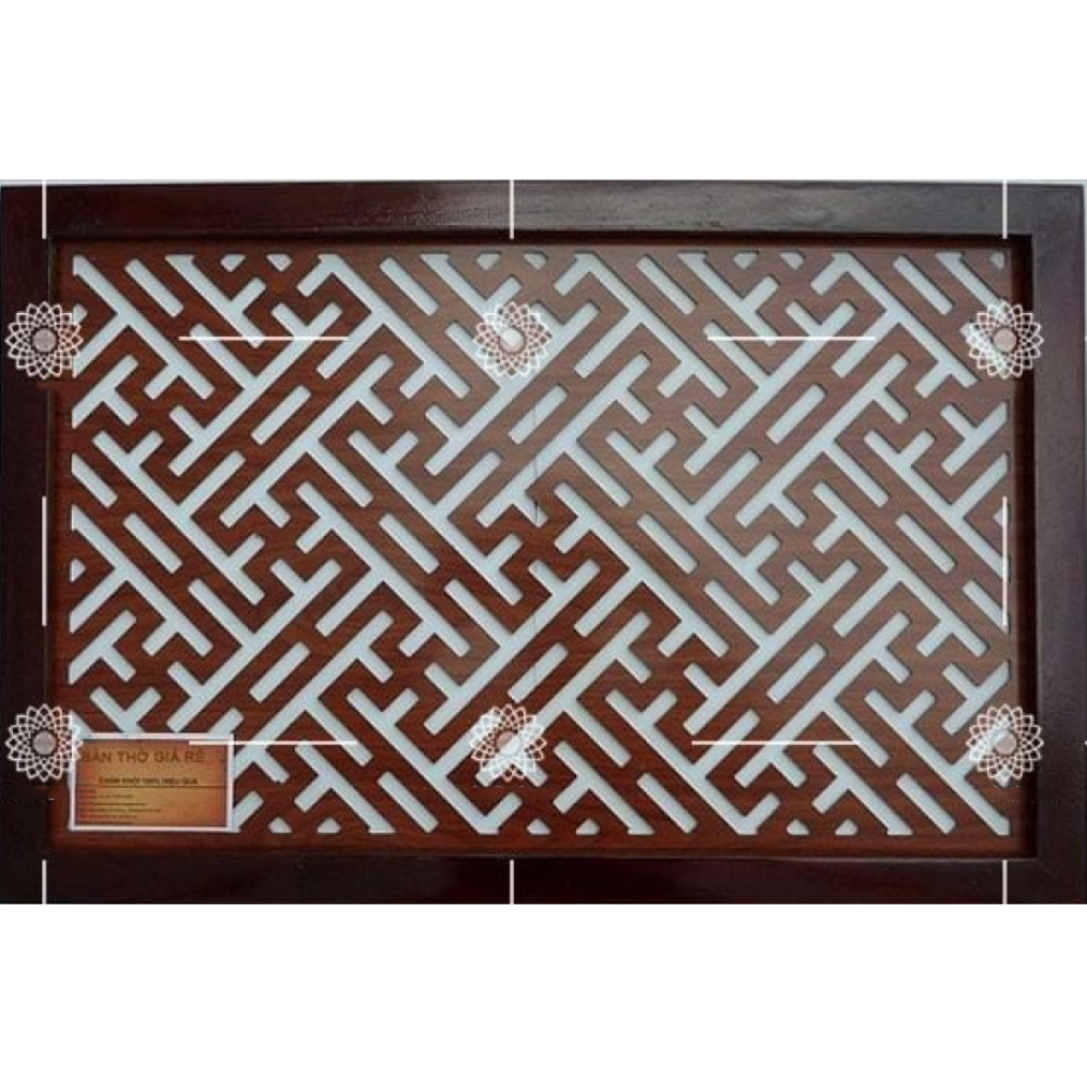 Tấm chống ám khói bàn thờ chữ thọ kích thước 61x41cm