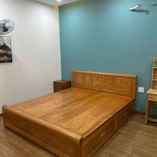GIƯỜNG GỖ GÕ 1M6X2M