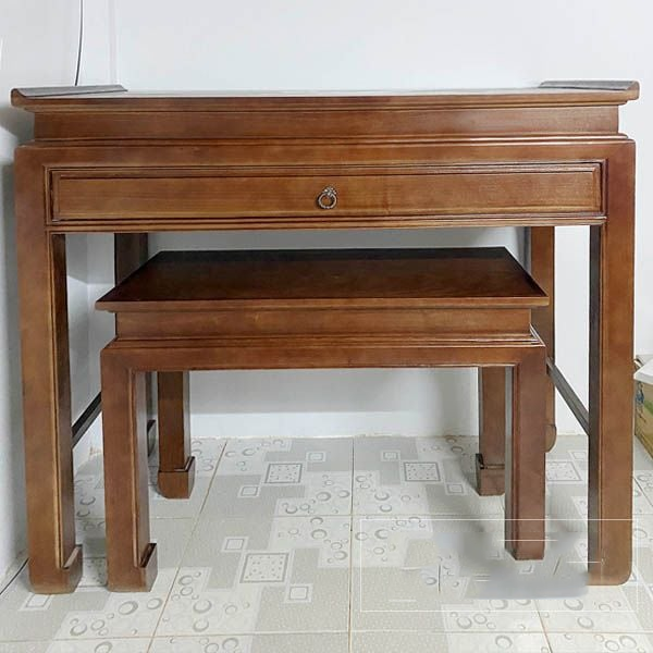 Bàn thờ gia tiên gỗ sồi kèm đôn - M2