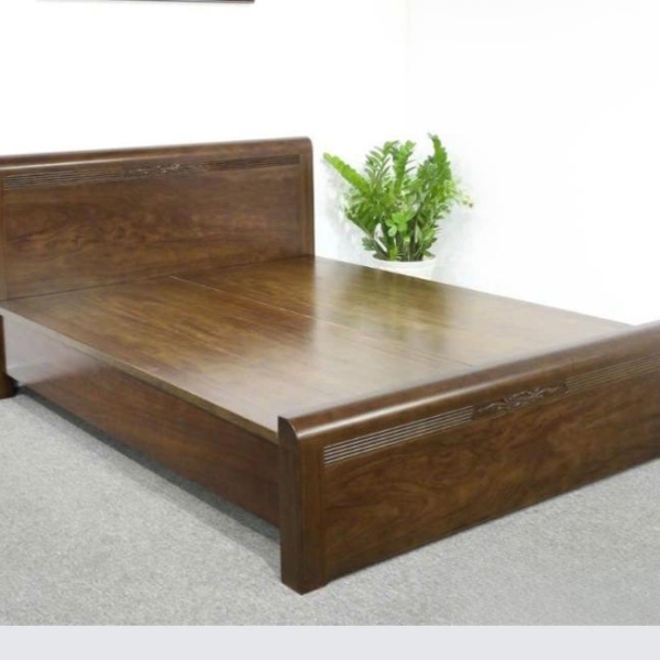 GIƯỜNG GỖ HƯƠNG XÁM 1M6X2M