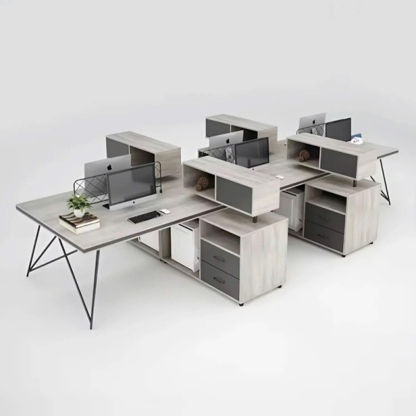 Cụm Bàn Làm Việc 6 Người Tiện Lợi – BC61