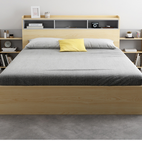 Giường ngủ đa năng kệ trang trí co rút 2 đầu GN-10