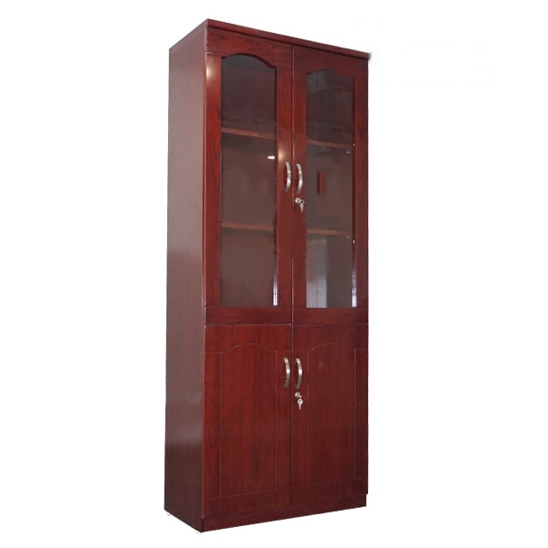 Tủ tài liệu 2 buồng nâu cánh gián giá rẻ  TTLG-14-CG-80