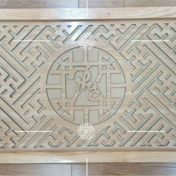 Tấm chống ám khói bàn thờ chữ phúc kích thước 61x41cm